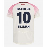 Moški Nogometni dresi Bayer Leverkusen Malik Tillman #10 Gostujoči 2025-26 Kratek Rokav